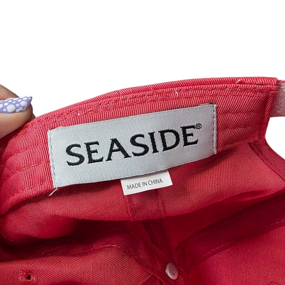 🌊 SEASIDE Coral Embroidered Dad Hat Adjustable Baseball Cap OSFM - Picture 7 of 9